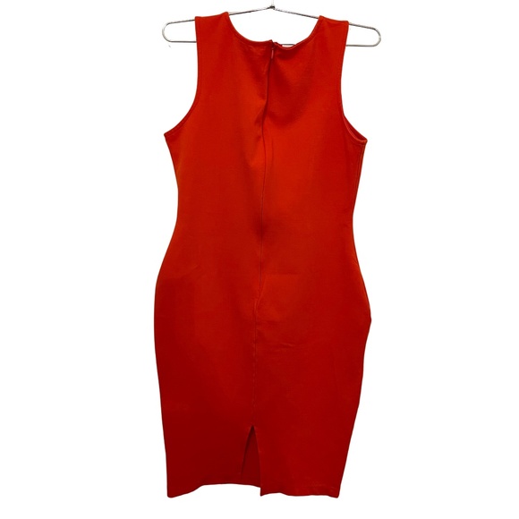 FOREVER 21 ORANGE DRESS SIZE M - Picture 2 of 4
